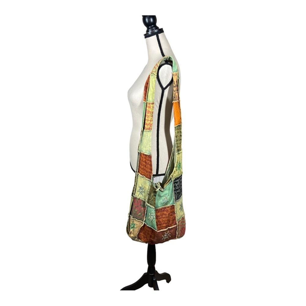 Indie Patchwork Goblincore Boho Hippie Oversized Tote Bag